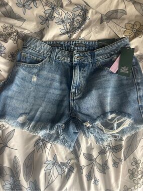 Target Wild Fable Light Blue Distressed Denim Shorts